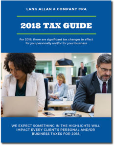 2018 Tax Planning Guide Cover