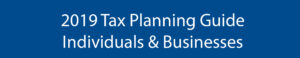 2019 tax planning guide banner
